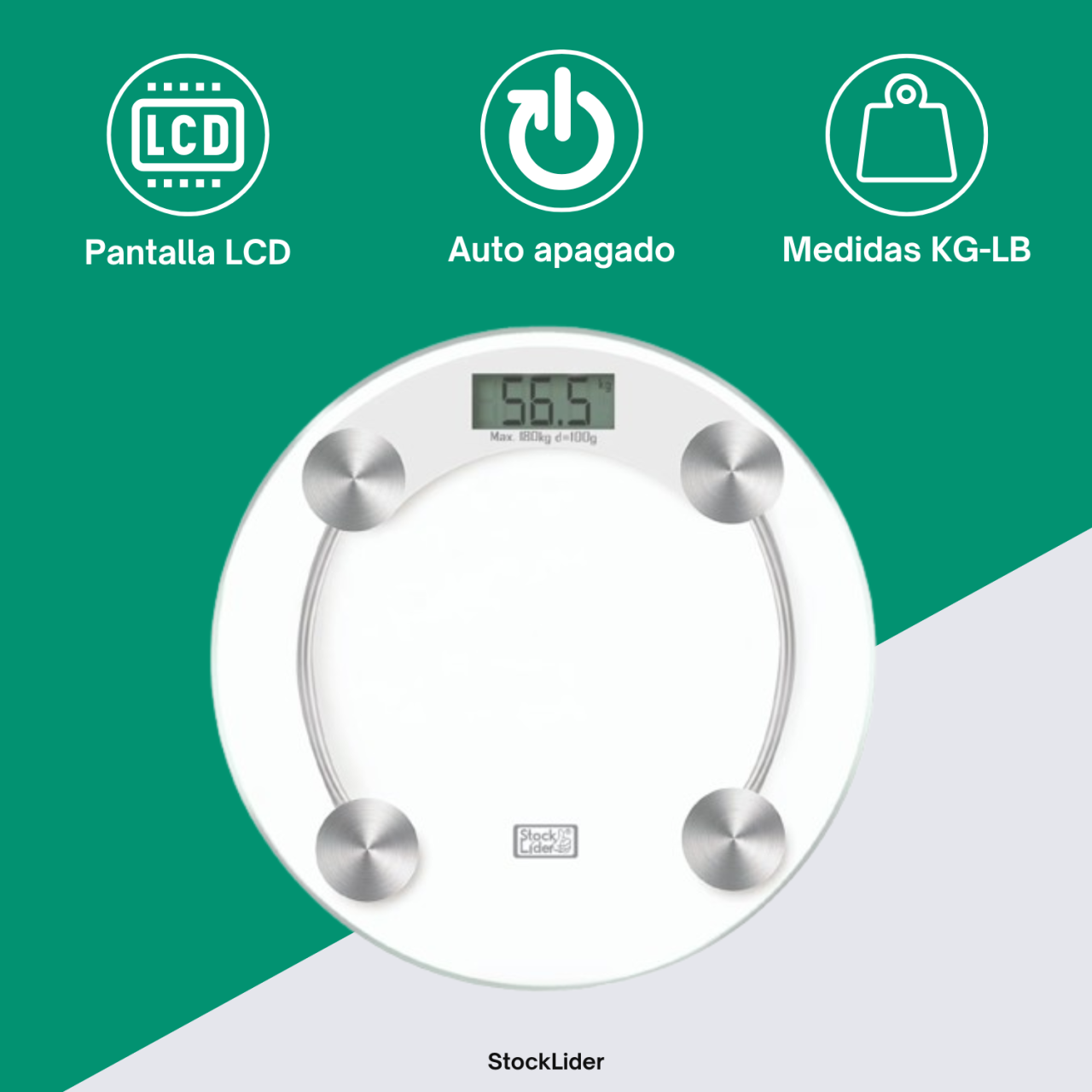 Báscula digital redondo