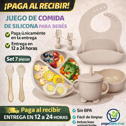 Cuberteria de Silicona para Bebe