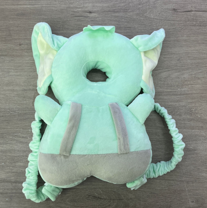 Almohadilla anticaida para bebe azul elefante